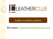 Ladies Leather Jacket