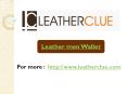 Leather Men Wallet PowerPoint PPT Presentation