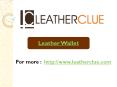 Leather wallet PowerPoint PPT Presentation