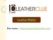 Leather wallet