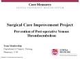 Surgical Care Improvement Project PowerPoint PPT Presentation