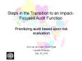 Steps in the Transition to an Impact-Focused Audit Function PowerPoint PPT Presentation