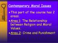 Contemporary Moral Issues PowerPoint PPT Presentation