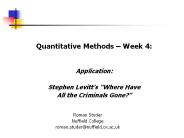 Quantitative Methods 