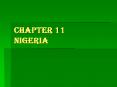 Chapter 11 Nigeria PowerPoint PPT Presentation