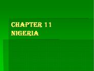 Chapter 11 Nigeria