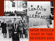 ARAB MIDDLE EAST IN THE MODERN ERA