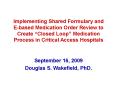 Implementing Shared Formulary and         E-based Medication Order Review to Create  PowerPoint PPT Presentation