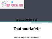 tout pour la fete