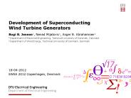 Development of Superconducting Wind Turbine Generators