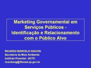 Marketing Governamental em Servi