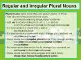 Regular and Irregular Plural Nouns PowerPoint PPT Presentation