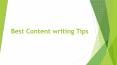 Content Writing Tips (1) PowerPoint PPT Presentation