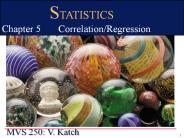 Chapter 9 Correlation  and Regression