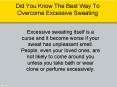 Did You Know The Best Way To Overcome Excessive Sweating PowerPoint PPT Presentation