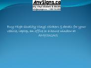 Anysigns - Printed Vinyl Stickers in Canada