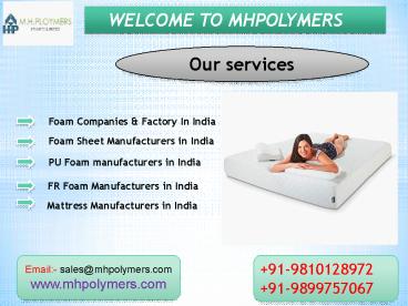 Foam Sheet Manufacturers in India