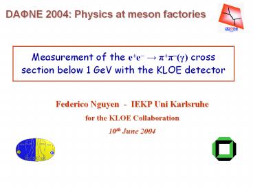 Measurement of the e e- ? p p