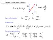 3.2.2 Magnetic Field in general direction