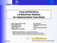 From NOTECHS to LH Behaviour Markers An Implementation Case Study
