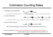 Collimation Counting Rates