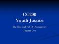 CC200 Youth Justice PowerPoint PPT Presentation