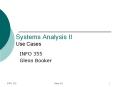 Systems Analysis II Use Cases PowerPoint PPT Presentation