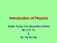 Introduction of Physics