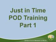 Just in Time POD Training Part 1