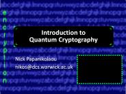 Introduction to Quantum Cryptography