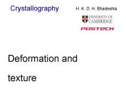 Deformation and texture