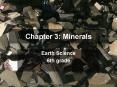 Chapter 3: Minerals PowerPoint PPT Presentation