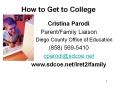 How to Get to College PowerPoint PPT Presentation
