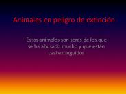Animales en peligro de extinci