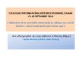 COLLOQUE INTERNATIONAL INTERDISCIPLINAIRE, DAKAR 13-16 D PowerPoint PPT Presentation