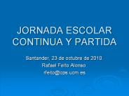 JORNADA ESCOLAR CONTINUA Y PARTIDA