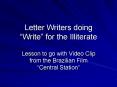 Letter Writers doing  PowerPoint PPT Presentation