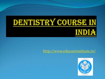 Bds colleges in India