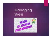 Managing Stress