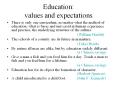 Education: values and expectations PowerPoint PPT Presentation