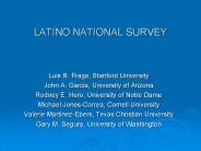 LATINO NATIONAL SURVEY