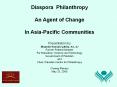 Diaspora Philanthropy PowerPoint PPT Presentation