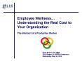 Employee Wellness PowerPoint PPT Presentation