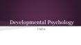 Developmental Psychology PowerPoint PPT Presentation
