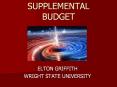 SUPPLEMENTAL BUDGET PowerPoint PPT Presentation