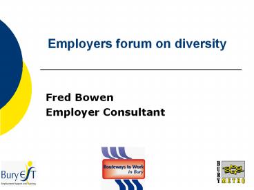 Employers forum on diversity