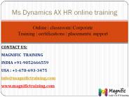 microsoft dynamics ax hr online training classes
