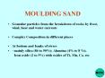 MOULDING SAND PowerPoint PPT Presentation