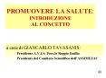 PROMUOVERE LA SALUTE: INTRODUZIONE AL CONCETTO PowerPoint PPT Presentation
