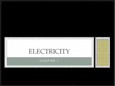 Electricity